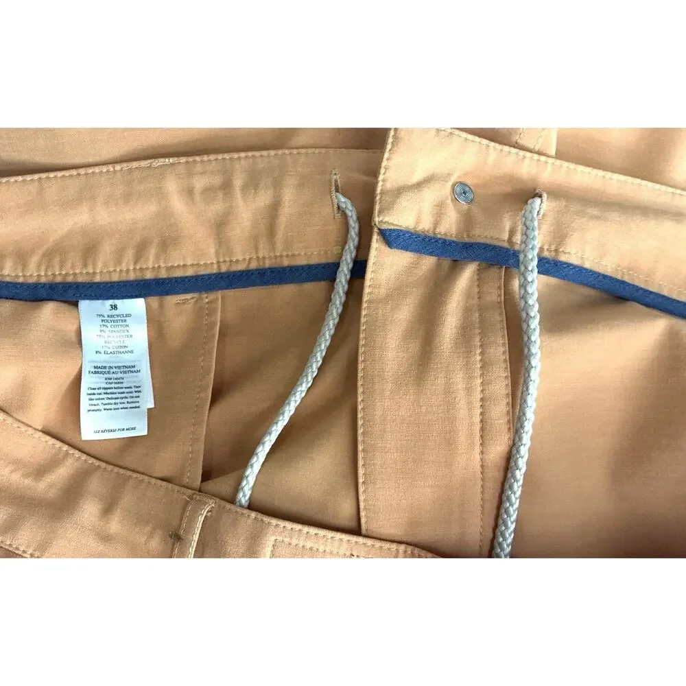Faherty All Day Shorts Mens 38 Burnt Orange Stretch Performance Chino 9”